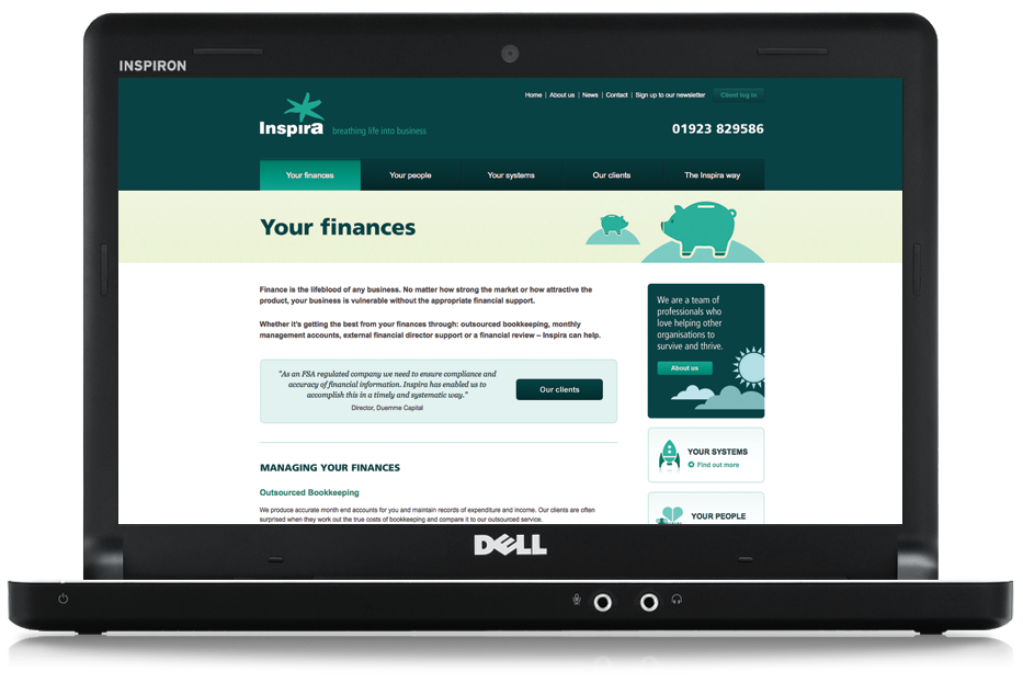 Large screenshot of Inspira
